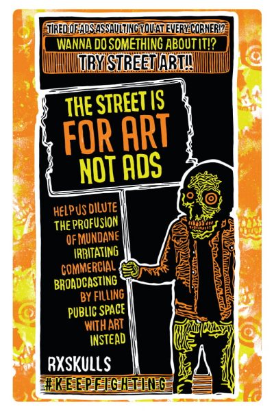 AD Art Not Ads Poster